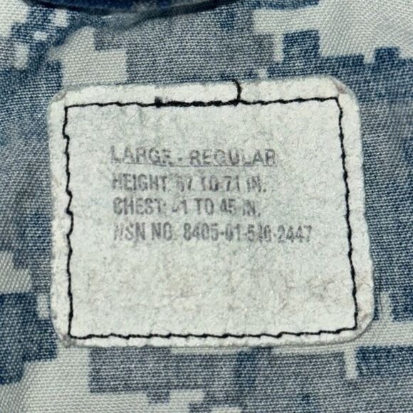 Navy Camouflage Digital Print Jacket Large Regular - Picture 4 of 9